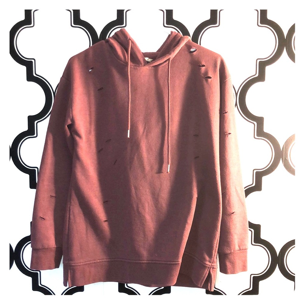 Purple Distressed Hoodie